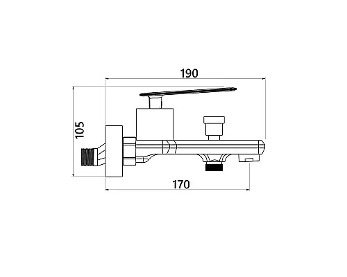 Смеситель для ванны Orange Line M06-100cr Хром
