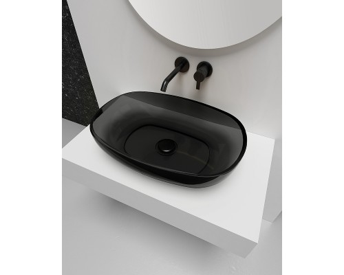 Раковина-чаша Abber Kristall 60 AT2805Onyx Черная