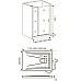 Душевая дверь Good Door Fantasy 130 WTW-130-C-CH профиль Хром стекло прозрачное
