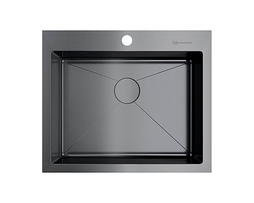 Кухонная мойка Omoikiri Akisame 59-GM 4973096 вороненая сталь Кухонная мойка Omoikiri Akisame 59-GM 4973096 вороненая сталь
