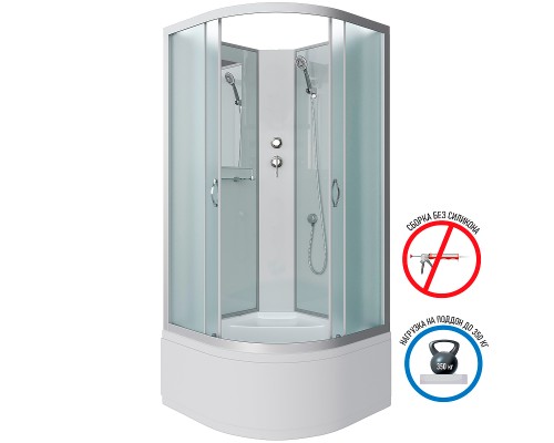 Душевая кабина Niagara Classic 100x100 NG-2309-14BK без гидромассажа