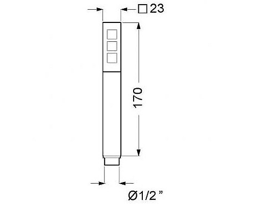 Ручной душ Migliore Kvant 30469 Черный матовый
