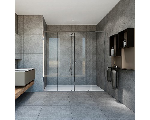 Душевая дверь Vincea Garda 190 VDS-1G2190CL профиль Хром стекло прозрачное