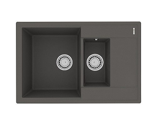 Кухонная мойка Lemark Ramza 760 9910041 Серый шелк Кухонная мойка Lemark Ramza 760 9910041 Серый шелк