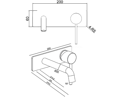 Смеситель для раковины Allen Brau Glority 5.51004-31 Черный матовый