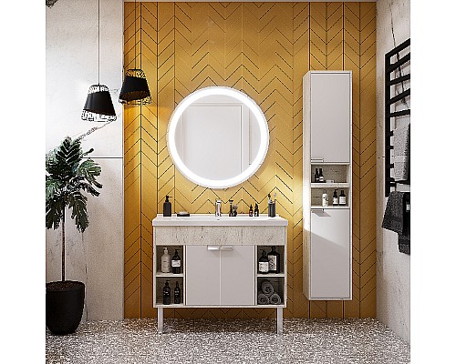 Зеркало Aquaton Анелло 75 1A260702AK010 с подсветкой с сенсорным выключателем и подогревом