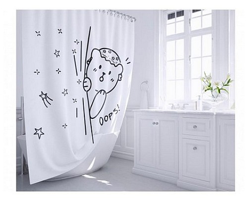 Шторка для ванной Fixsen Teddy Oops FX-2505