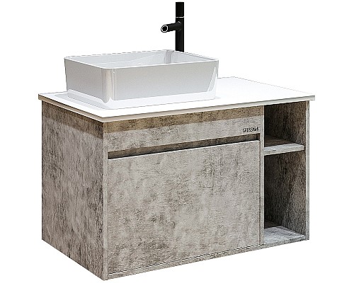 Тумба под раковину Grossman Фалькон 80 108005 подвесная Бетон