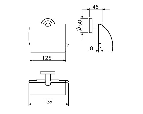 Бумагодержатель с крышкой LANGBERGER 11041A