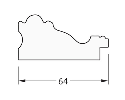 Зеркало Evoform Definite 135х75 BY 3303 в багетной раме - Версаль бронза 64 мм