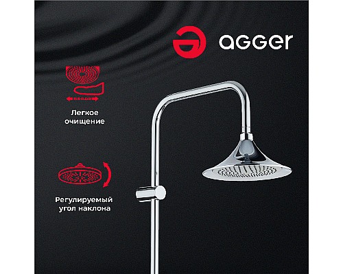Душевая система Agger Retro A1993500 Хром