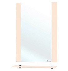 Зеркало Bellezza Рокко 50 4613706030071 с полкой Бежевое
