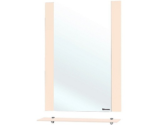 Зеркало Bellezza Рокко 50 4613706030071 с полкой Бежевое
