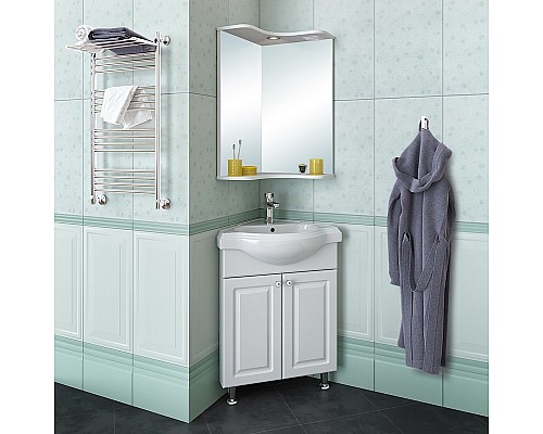 Тумба под раковину Runo КЛАССИК 65 УТ000004162 угловая