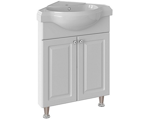 Тумба под раковину Runo КЛАССИК 65 УТ000004162 угловая