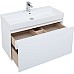 Тумба под раковину Aquanet Йорк 100 202091 подвесная Белый глянец