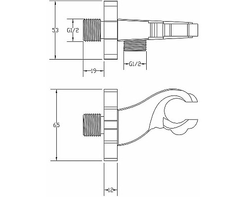Держатель ручного душа ZorG Antic AZR 5 BR Бронза