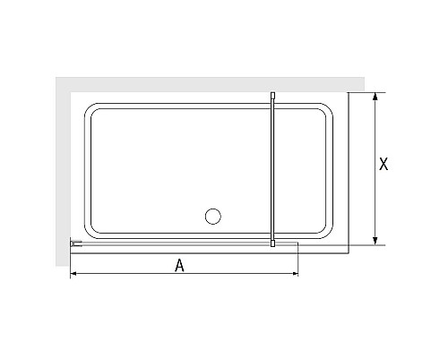 Душевая перегородка RGW Walk In WA-12G 90 32101290-16 профиль Золото стекло прозрачное