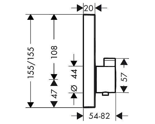 Смеситель для душа Hansgrohe ShowerSelect 15763000