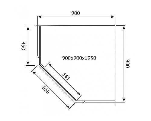 Душевой уголок Berges Oxygen 900x900