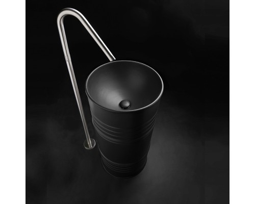 Раковина Kerasan Artwork Barrel 45 474331 Черная матовая