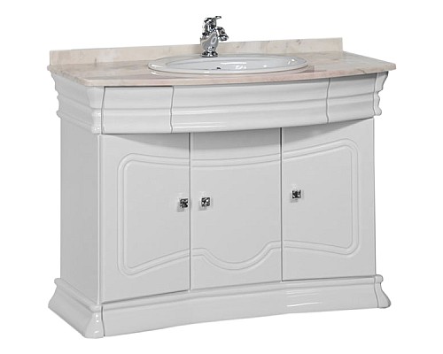 Тумба под раковину Aquanet Греция 110 171545 Белая Swarovski