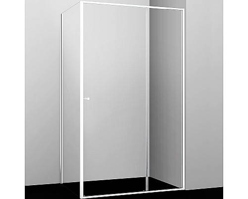 Душевой уголок WasserKRAFT Rhin 120x100 44S10 профиль Белый стекло прозрачное