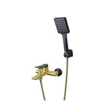 Смеситель для ванны Bronze de Luxe Element матовое золото, черный