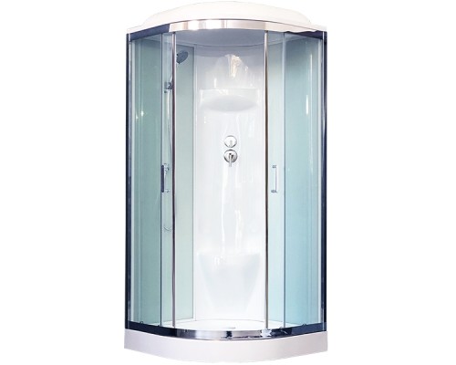 Душевая кабина Royal Bath НК 100x100 стекло прозрачное задняя стенка Белая