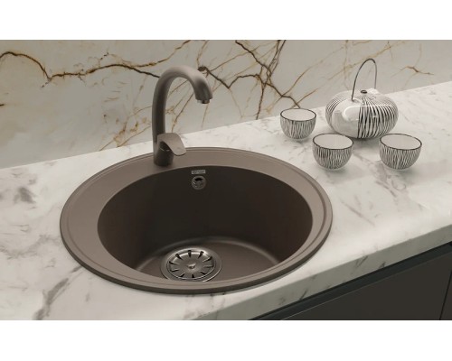 Кухонная мойка Ulgran Quartz Трюфель