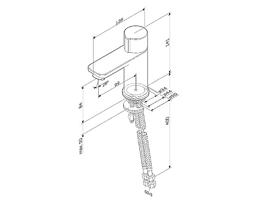 Смеситель для раковины AM.PM X-Joy F85A02522 Черный матовый