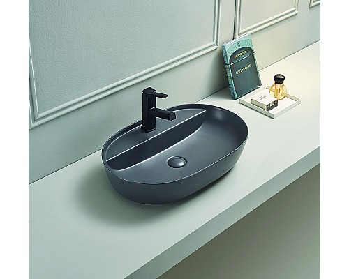 Раковина-чаша CeramaLux 62 78325XMDH Серая матовая