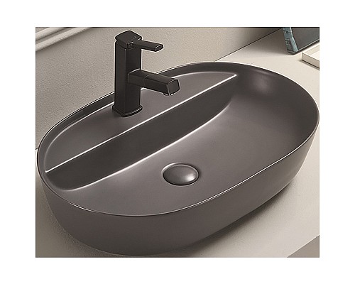 Раковина-чаша CeramaLux 62 78325XMDH Серая матовая
