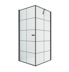 Душевое ограждение NEW TRENDY NEW SOLEO BLACK L 90x90x195 (черный)