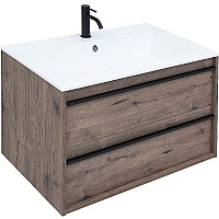 Тумба под раковину Aquanet Lino 80 253912 подвесная Дуб веллингтон