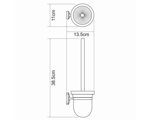 Щетка для унитаза подвесная WasserKRAFT K-3027