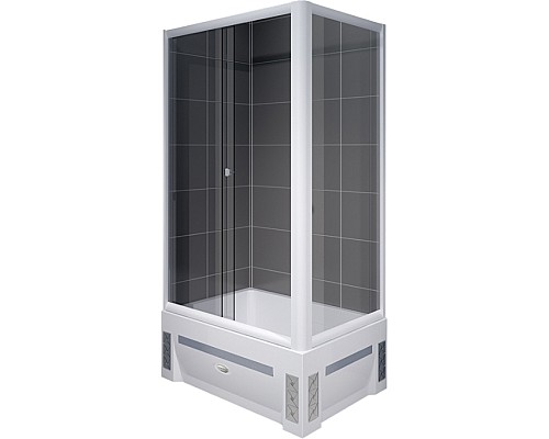 Душевой уголок Radomir Верчелли 119x81 L 1-03-1-1-0-0130 с поддоном Белый