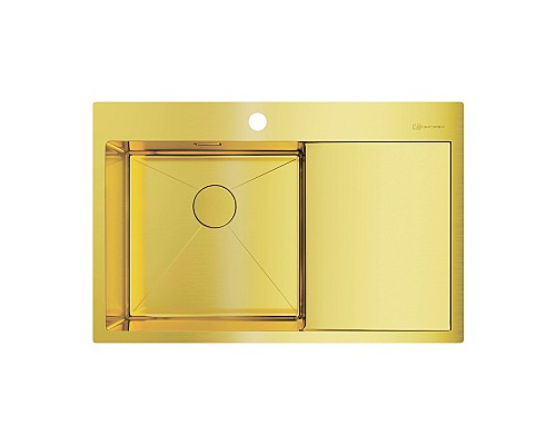 Кухонная мойка Omoikiri Akisame 78-LG-L 4973085 светлое золото