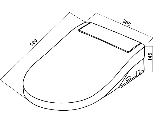 Электронная крышка-биде CleanCare AM.PM AM.PM CCC7851WH с микролифтом