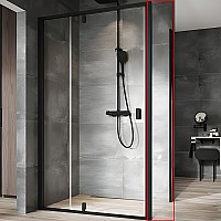 Душевая стенка Ravak Nexty NPS-100 90OA0300Z1 профиль Черный стекло Transparent