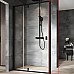 Душевая стенка Ravak Nexty NPS-100 90OA0300Z1 профиль Черный стекло Transparent