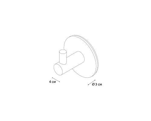 Крючок 3M - 2 штуки, черный Fixsen Equipment FX-558A