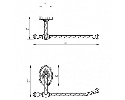 Держатель туалетной бумаги Migliore Edera 16911 Хром
