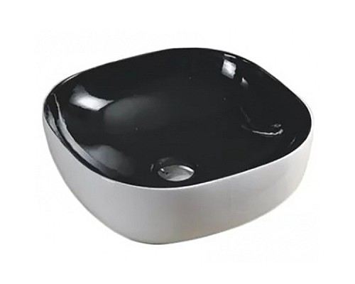 Раковина-чаша CeramaLux 43 360 Черная Белая