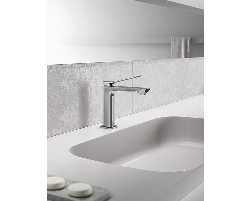 Смеситель для раковины Paffoni Tilt TI071BO Белый матовый