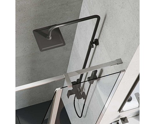 Система для душа наружного монтажа Excellent Rain Keria AREX.2081BL черный мат