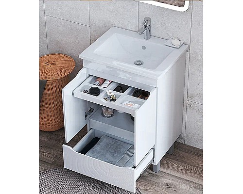 Тумба под раковину Vigo Grani 75 tn.GRI.OSK.75.2D.1Y Белая