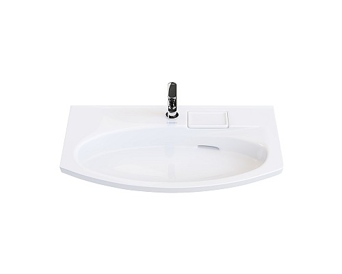 Раковина Kerama Marazzi RIVA мебельная с крепежом 80, белая глянцевая Раковина Kerama Marazzi RIVA мебельная с крепежом 80, белая глянцевая