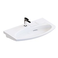 Раковина Kerama Marazzi RIVA мебельная с крепежом 80, белая глянцевая