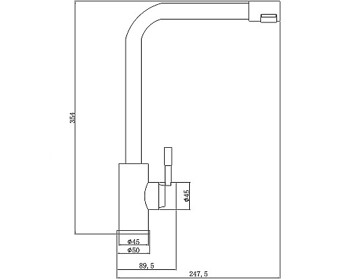 Смеситель для кухни ZorG Steel Hammer SH 5191 INOX Нержавеющая сталь